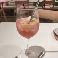 The Pink Signore cocktail at Pompidop in Brussels