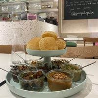 Stoemp and asian fusion with the dops  at Pompidop in Brussels