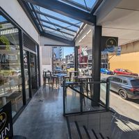 Outside at Wholy Mac in Wellington