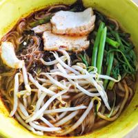 prawn noodles, highly recommend, taste like real non Veg prawn noodles at Liang Jie Mei Vegetarian - 兩姐妹素食 in Johor Bahru