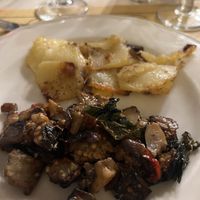 Verdure in padella e patate  at Palazzo Bandino in Chianciano Terme