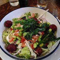 Broccoli edamame salad at The Old Nags Head in Edale