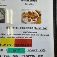 Vegetarian Curry (can be made vegan) at Nikko Maruhide Shokudo in Nikko