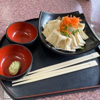 Vegetarian/Vegan Sashimi (yuba) at Nikko Maruhide Shokudo in Nikko