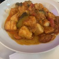 Mixed Vegetable Stew & rice pilaf  at Postane in Istanbul