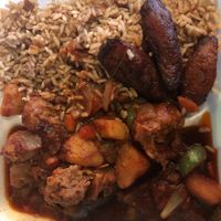 Stew soy meal at Mark's Caribbean Cuisine in Orlando