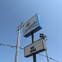 Street sign at Sunnyside Diner - SW 89th in Oklahoma City