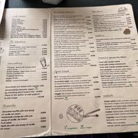 Menu  at Coffee Lovers in Corfu