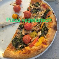 The "pizza vegetarisch" at Gambrinus in Bad Schandau
