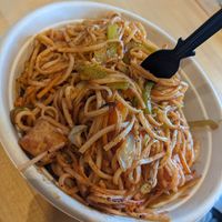 Hakka Noodles with tofu at Masala Wok in Richardson
