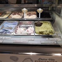 Green dot for vegan at Dolce Vita Eis-Manufaktur in St Gallen