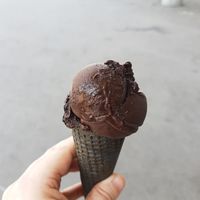 Dark chocolate at Dolce Vita Eis-Manufaktur in St Gallen