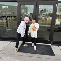 Posing … getting ready to try yeti kitchenn  at Yeti Kitchen in Lansing