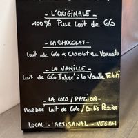 Menu board   at Bount'iti in Tahiti