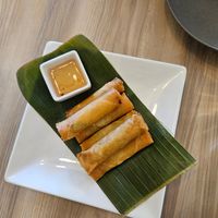 Spring rolls at Padmanadi Vegan Eatery in Calgary