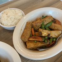 Chili tofu   at Padmanadi Vegan Eatery in Calgary