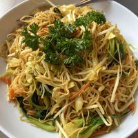 Singapore noodle  at Padmanadi Vegan Eatery in Calgary
