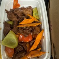 Ginger Beef  at Padmanadi Vegan Eatery in Calgary