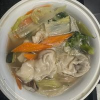 Wonton Soup at Padmanadi Vegan Eatery in Calgary