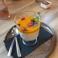 Panna cotta   at Padmanadi Vegan Eatery in Calgary