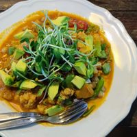 Indian curry at Om Garden Cafe in Pai