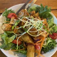 bbq tofu and potatoes  #Veganuary at Om Garden Cafe in Pai