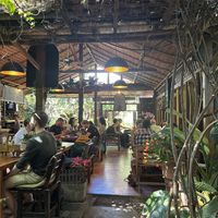 Interior of cafe  #Veganuary at Om Garden Cafe in Pai