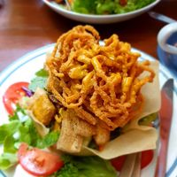 K at Om Garden Cafe in Pai