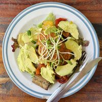 Grilled vegetables w/ couscous (130 THB)  at Om Garden Cafe in Pai