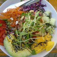 buddha bowl at Om Garden Cafe in Pai
