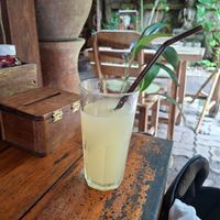 Homemade Ginger Ale. at Om Garden Cafe in Pai