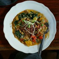 vego indian curry at Om Garden Cafe in Pai