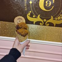 Chocolate sorbet with lotus crumble at Cloud Nine - Temple Bar in Dublin