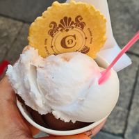 Lemon & dark chocolate sorbet in a cup at Cloud Nine - Temple Bar in Dublin