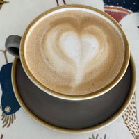 Oat latte  at Longparke Farmshop & Cafe in Dundee