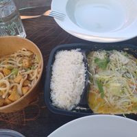 Udon mit Tofu, Veganes Chicken Curry at Street Kitchen - Viet Cuisine in Hannover