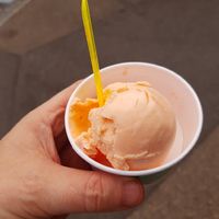 Melon sorbet at Zarriellos Gelateria in Au