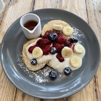 Vegan pancakes  at Lulamae's in Arundel