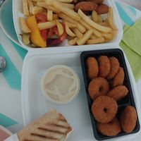 Falafel portion, falafel wrap and menu at Lux Falafel - Maybe closed in Horst