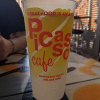 Drink cups from sister restaurant next door at The Other Room in Oklahoma City