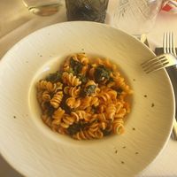 Home made pasta with vegetables sauce at La Baitina di Roana in Roana