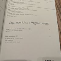 Menu in April 2026 at SPUN  in Andermatt