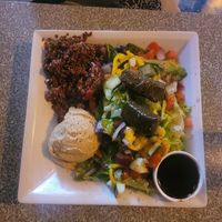 Vegetarian platter veganized at The Laundry in Fenton