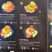 Menu #3 at Fivuza in Prague