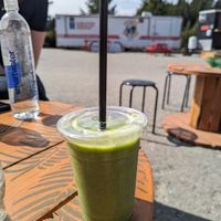 Vegan green smoothie at SunRay Food Truck  in Ucluelet