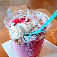 Radiant raspberry with pea protein at Nekter Juice Bar - E Grant Rd in Tucson