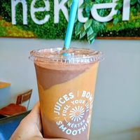 Chocolate peanut butter regular at Nekter Juice Bar - E Grant Rd in Tucson