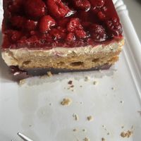 Raspberry cake  at Organix Biomarkt in Stuttgart