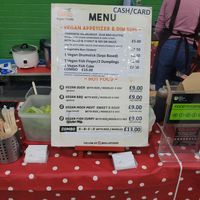 Menu at Gillie Foods in Manchester