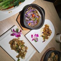 Sorry, we ate some of the kung pao “chicken” before taking the picture    at Suxiangyuan - Lotus Business Zhongxindian - Maybe closed in Hangzhou